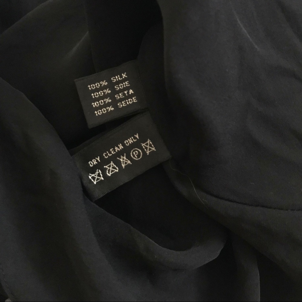 Ralph Lauren Black Label Silk Polka Dot Blouse Top - Picture 5 of 6